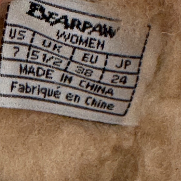 Bearpaw Emma Hickory Suede Mid Calf Sheepskin Wool Mukluks Winter Boots 7 Tall - Picture 11 of 11